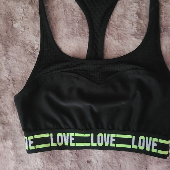 City Streets Other - Love black racerback sports bra training top small